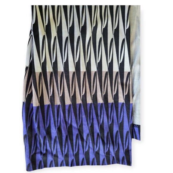 Diane Von Furstenberg Silk Wrap Dress Modern Harlequin Size 0 NWT - Picture 8 of 16